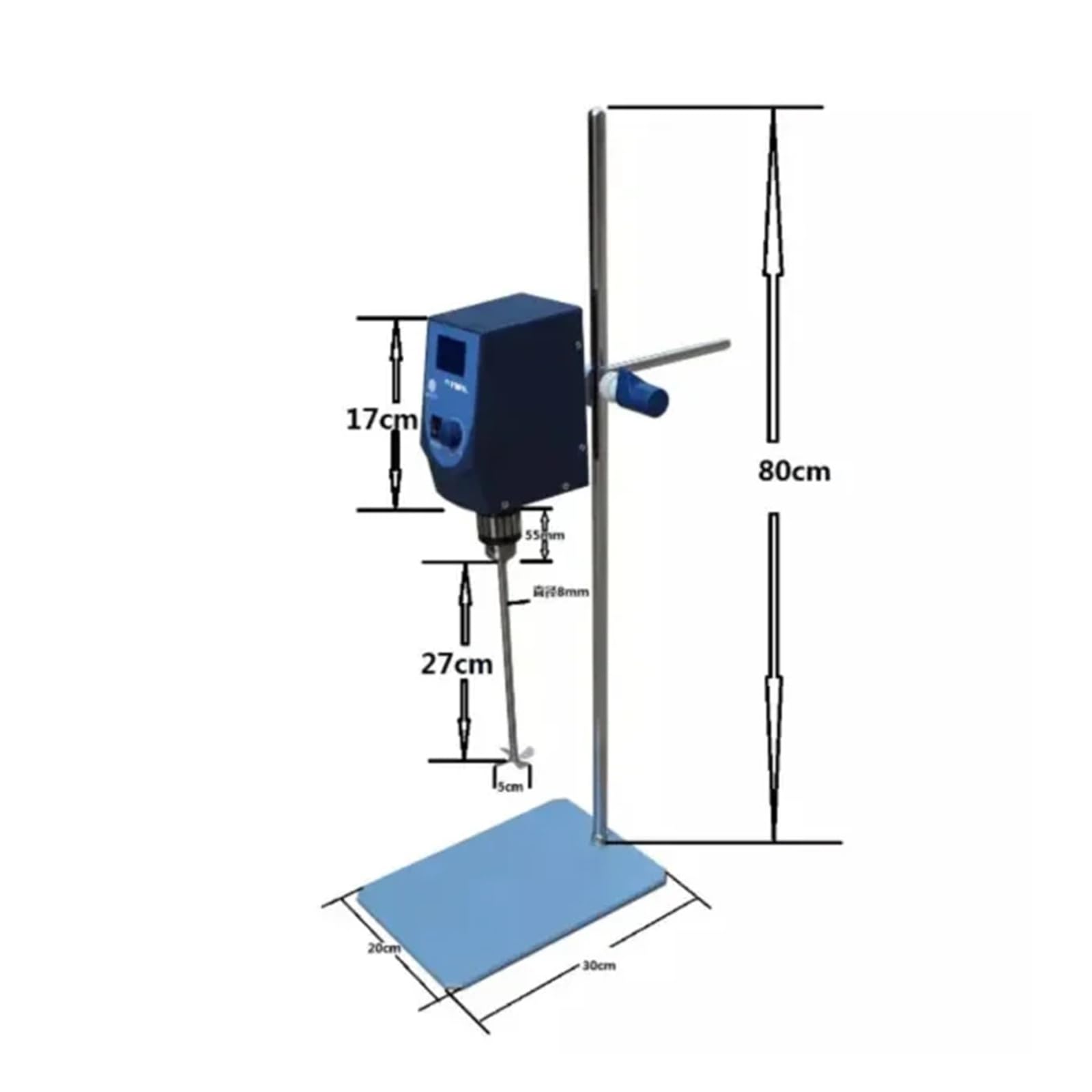 Viscosimètre rotatif numérique de laboratoire 80W, 40l, avec vitesse 100-2500 tr/min, mélangeur aérien for liquide
