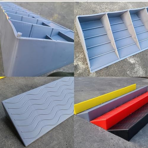 Ramp Threshold para Sillas de Ruedas, Resistente y Duradera, Color Rojo, 100 x 7 x 1 cm miniatura 6