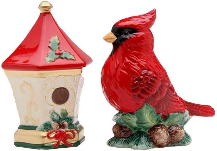 Cosmos Gifts Cardinal with House Salt and Pepper Set, 2-1/8-Inch Cosmos Gifts Cardinal with House Salt and Pepper Set, 2-1/8-Inch