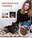 HS-Hundebett® Hundedecke S (55x75 cm) – Wendbar & gemütlich Dank 3 cm Füllung – Perfekt fürs Sofa, Auto & Hundebox – Pfote Beige, Made in DE
