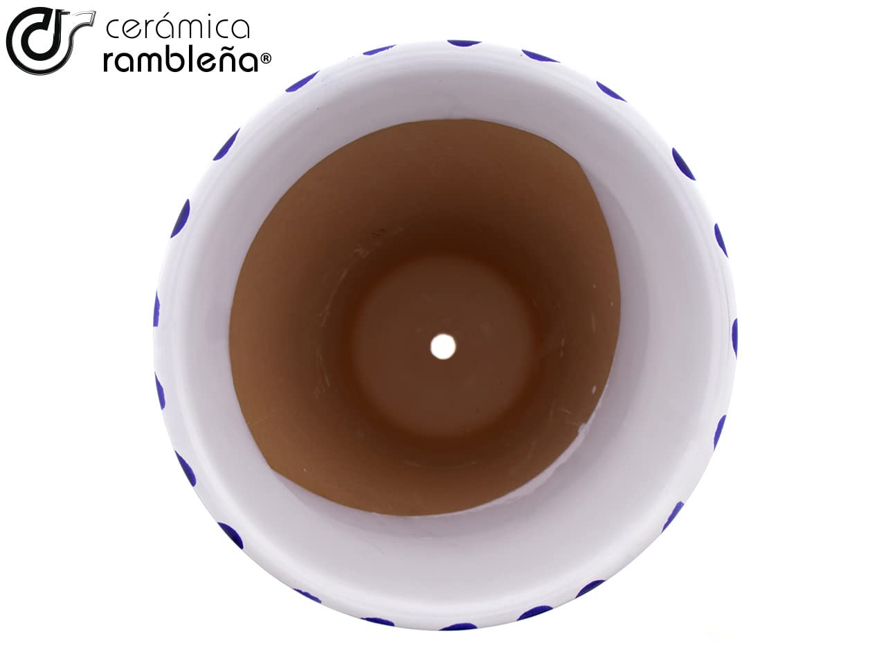 Ceramika RAMBLEANIA | Doniczki z czerwonego błota | Dekoracyjne doniczki | Doniczki ceramiczne | Doniczki na zewnątrz | Udekorowane Monteria - D112 | 100% Ręcznie wykonana dekoracja | 35 x 35 x 35 cm