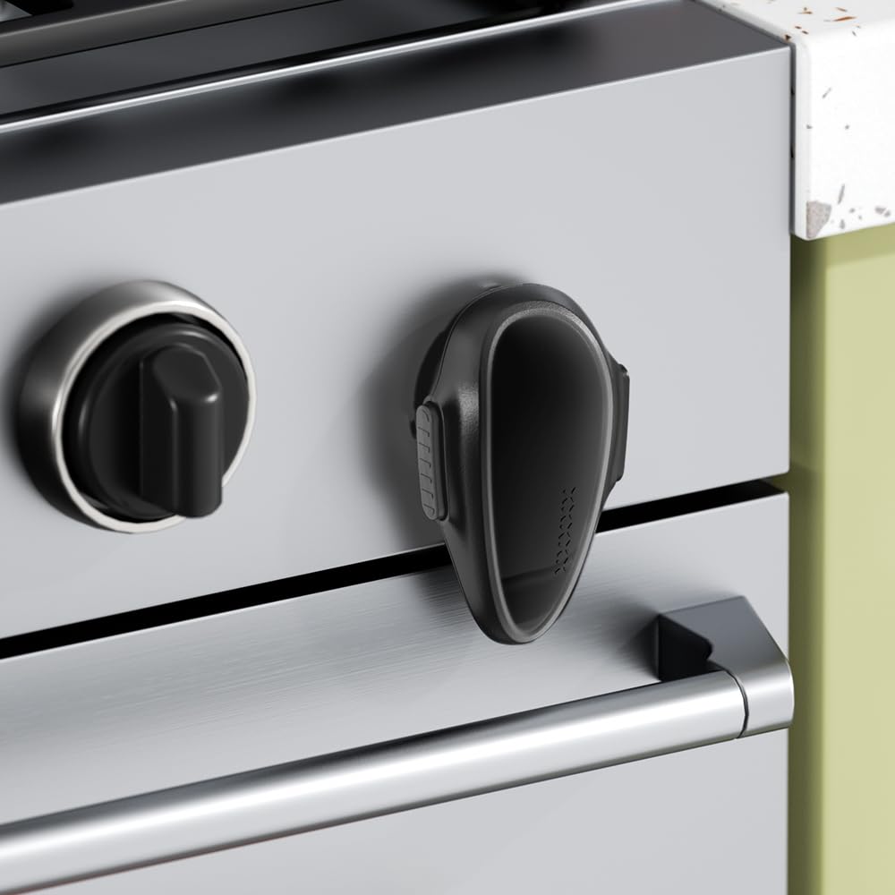 SAFELON 1 Pcs Child Safety Oven Lock, Kitchen Safety Oven Door Lock for Babies & Toddlers (Black)