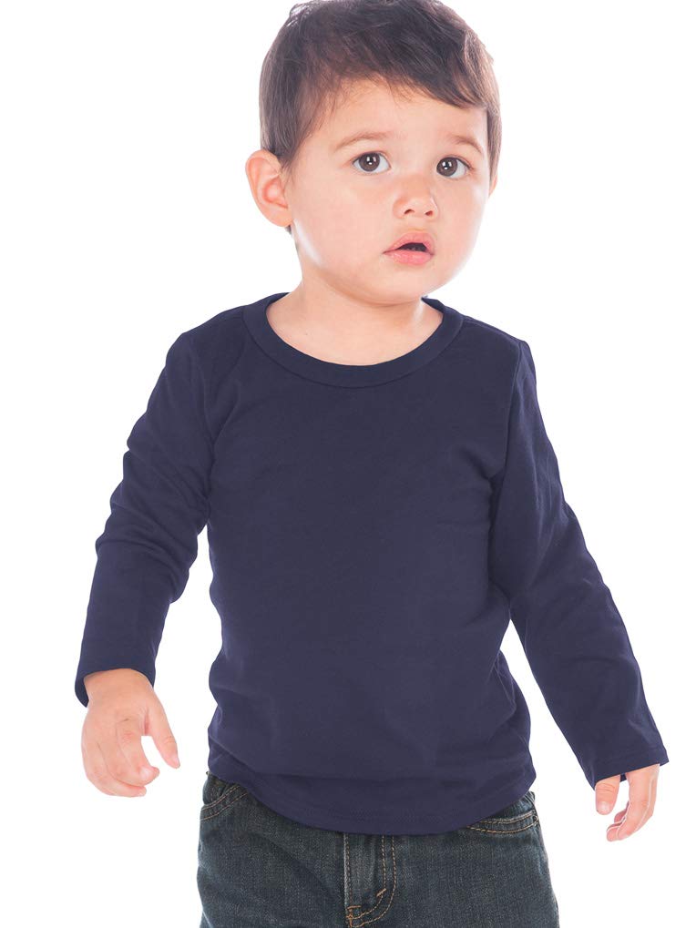 Kavio! Unisex Infants Crew Neck Long Sleeve Navy 12M