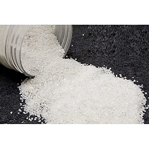 HOBI Lot de 800gr de Sable décoratif coloré Blanc, de 0,60mm à 1mm, pour Déco de Table, Bougeoir, Vase