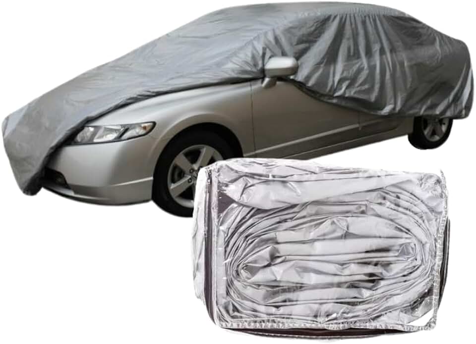 Capa Protetora para Carro Jacaré Texturizada - Impermeável, Proteção Contra Sol, Chuva, Arranhões e Poluentes - Ajuste Auto Ajustável e Compacta (M)