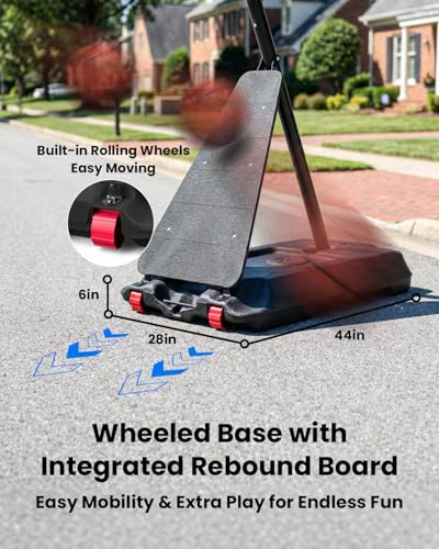 Image of IGL Portable Basketball Hoop Outdoor, 10 FT Height Adjustable Basketball Goal