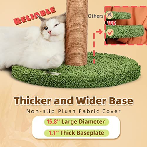 Cat Scratching Post 33 Inch Tall Scratching Post For Indoor Cats Large Cat Scratching Post With Sisal Rope Cat Scratcher For Indoor Cats Cute Cat Scratching Post For Kitten #TOP3