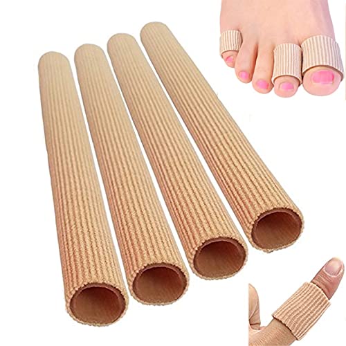 4 Tube Protecteur d'Orteils Antibactérien Hydratante, Manchon Couverture d'Doigts pour Soulagement de Douleur de Cors Cloques Callosités, Adoucir et Apaiser la Peau S Cover