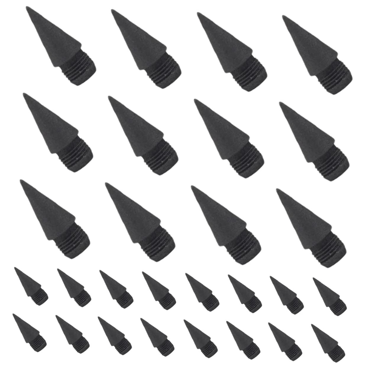 DIYEAH 2sets Drawing Pencils for Kids Inkless Pencil Tips Graphite Nibs Head Nibs School Supplies 50pcs*2