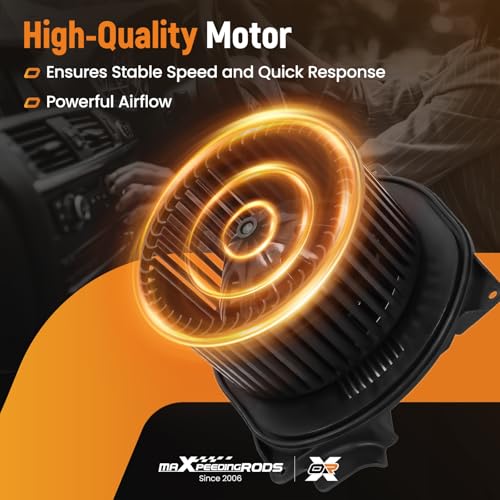 Image of maXpeedingrods HVAC Heater Blower Motor w /Wheel for Freightliner FL50 Volvo VT VHD VN 06-10 203368