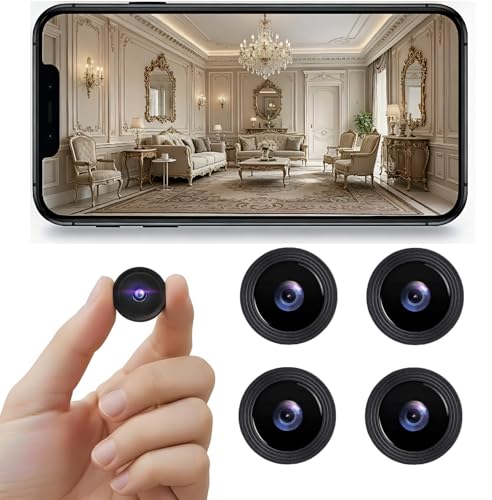 Caméra de surveillance sans fil mini 2026, Caméra de sécurité WiFi HD 1080P avec vision...