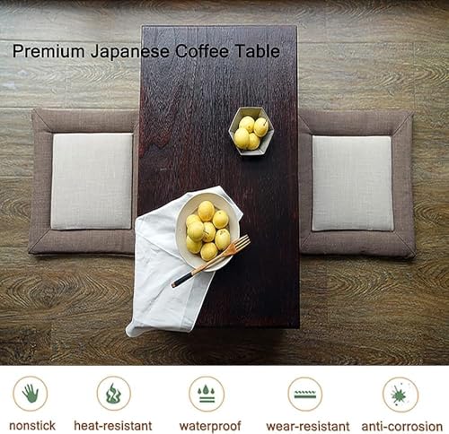 Table basse pliable gain de place pour manger au sol confortablement - 5
