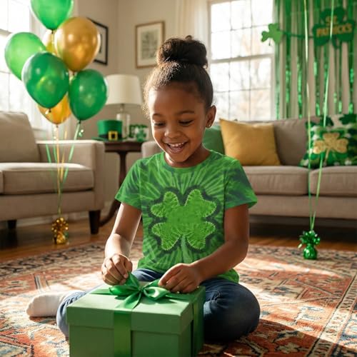 Image of Kids St. Patrick's Day Shirt Boys and Girls Green T-Shirt Clothing 4-12 Years