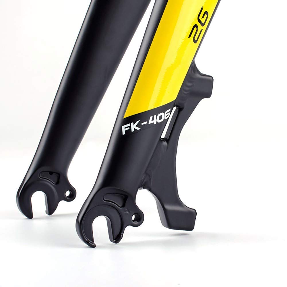 Widelec do zawieszenia rowerowego, 26/27,5 cala, widelec przedni do roweru górskiego, aluminiowy widelec twardy/podpora 7-calowa tarcza (183 mm)/Open Gear 100 mm/rura sterująca 28,6 mm x 250 m