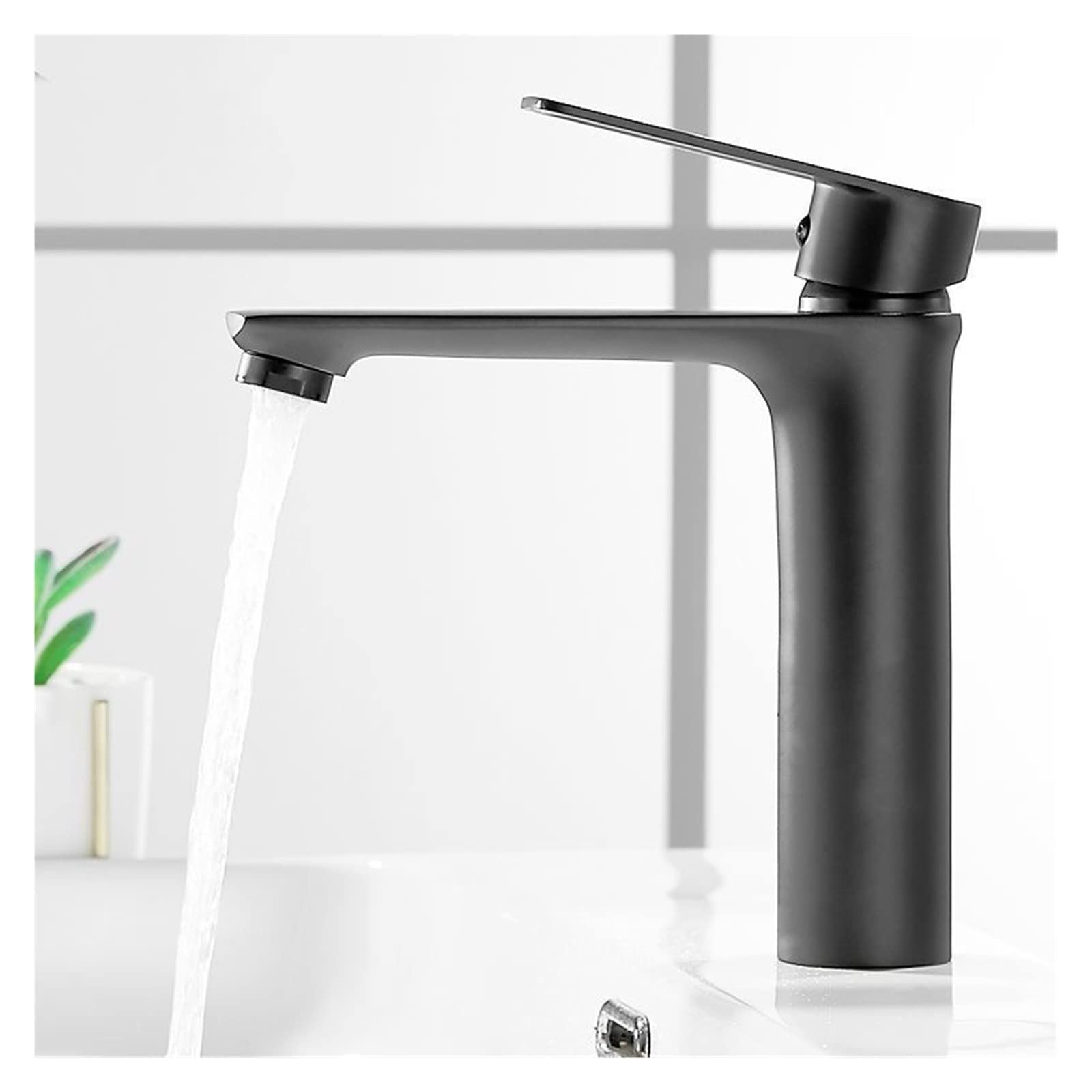 Mitigeur de lavabo à cartouche céramique anti-calcaire pour robinet salle de bain