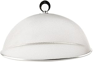 OCHINE 12-Inch Splatter Screen for Kitchen, Square Mesh Dome Cover for Frying...