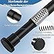 Vorhangstangen ohne Bohren 73-194cm, Duschvorhangstange Schwarze für Duschvorhang, Türvorhang, Garderobe, Badezimmer, Shower Curtain Rod