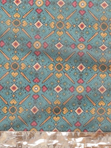 Image of Shae by SASSAFRAS Women Patola Saree With Unstitched Blouse