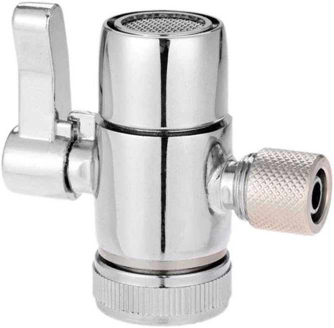 JSEIAJB 1Pc Faucet Adapter Diverter Valve Counter Top Water Filter 1/4 Inch 3/8 Inch Tube Connector for water Purifier System(D)