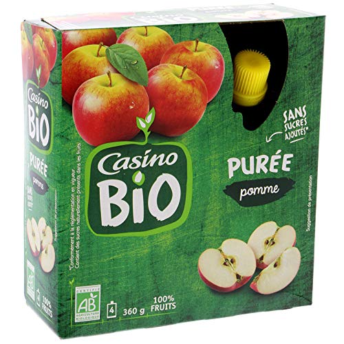 CASINO Organic Apple Compote Pocket 90GMX4