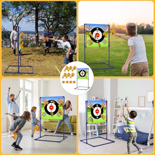 VATOS Jeu de cibles de lancer de hache - Plusieurs modèles de cibles à lancer - Jouets pour enfants et adultes – Image 4