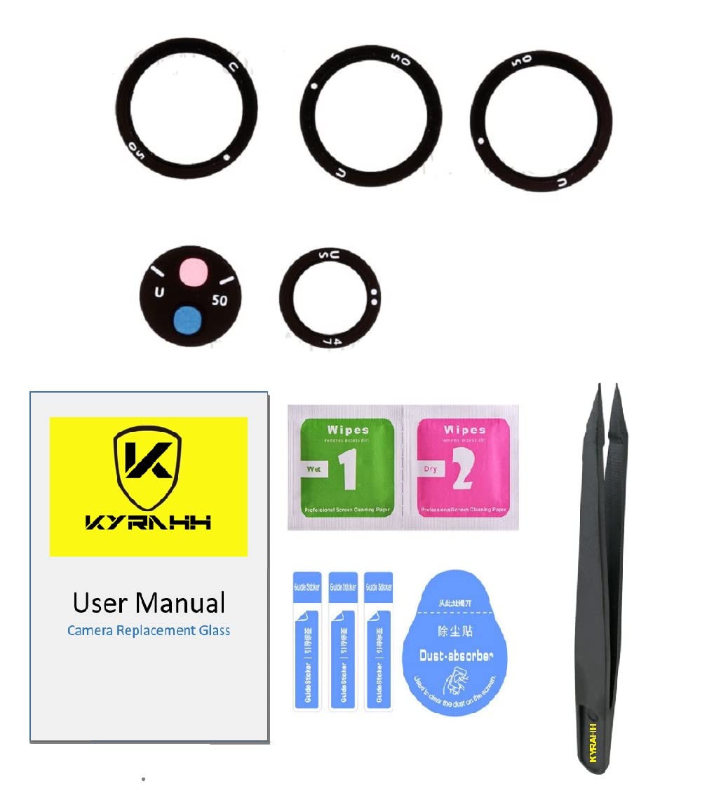 Kyrahh Mobile Back Rear Camera Glass Lens Replacement Spare Part Samsung Phone (Samsung S21 Ultra 5G)