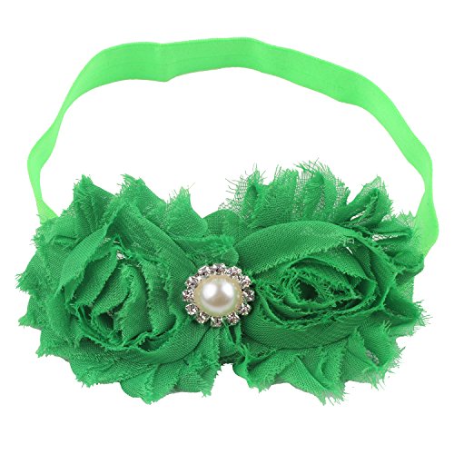 Miugle Baby Girls Headbands with Bows (grass green)
