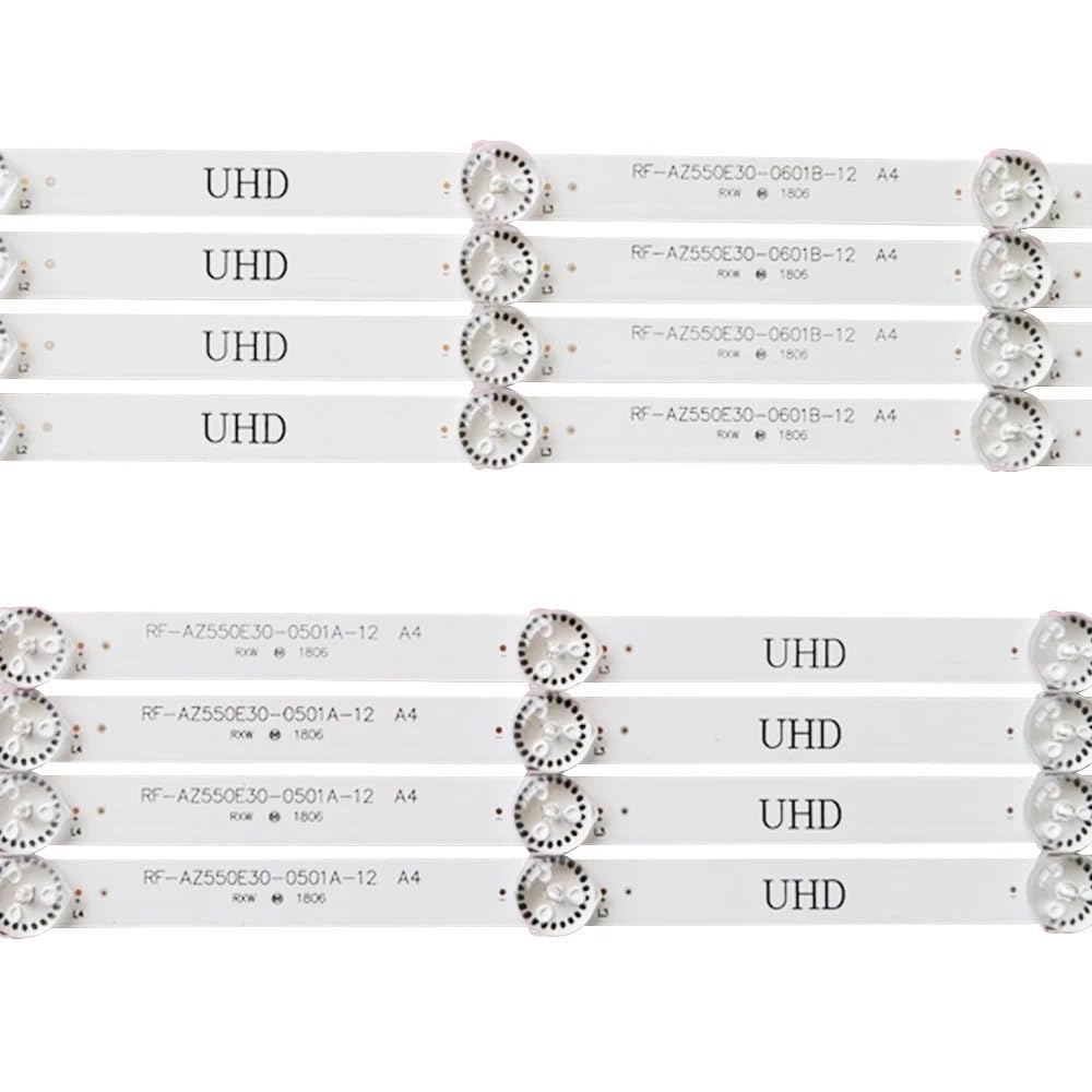 8 pièces LED 55UJ620V ZA 55UJ6200 UA 55UJ620 55LJ620V 55UJ620Y TA PTV55U21 55U5A LC550EGJ SK A4 RF AZ550E30 0501A 20 0601B 12 Bande Lumineuse TV
