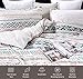 JOHNPEY Duvet Cover Queen - Bohemian Cotton Duvet Cover Set/Bedding set(1 white duvet cover 90