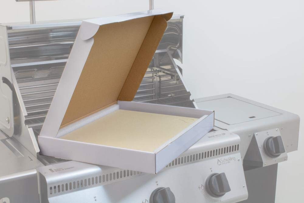 Pizzastein für Backofen & Gasgrill – Rechteckig 38 x 30 cm – Grill Pizza Stein für die Zubereitung von perfekten Pizzen – Pizza selber machen mit Grill Zubehör von Schickling