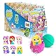 INKEE Surprise Princess Badebomben – 5er Pack Prinzessin Badekugeln mit Überraschungsfigur, Zuckerwatte-Duft & Mandelöl, dermatologisch getestet, 5x 100g