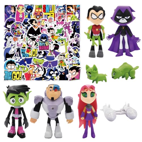 Ti-Tan Figure Set Ti-Tan Cake Topper Set 58pcs Titan Stickers Party Supplies Suitable for Game-Themed Birthday Cakes Weddings and Birthday Parties
