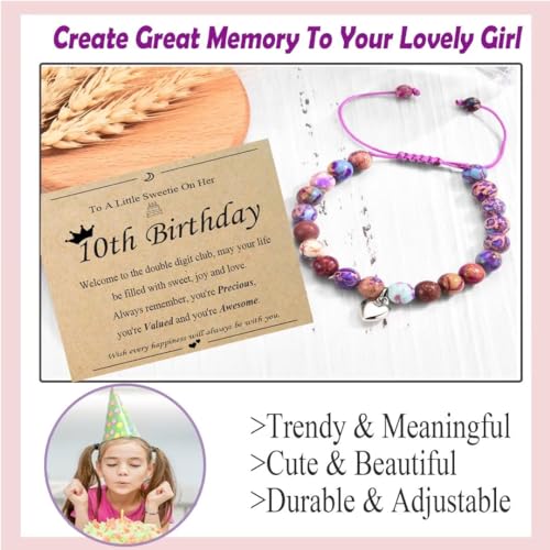 6th 7th 8th 9th 10th 11th 12th 13th Birthday Gifts for Girls Bead Bracelet for Daughter/Granddaughter/Niece/Friends/Sisters3