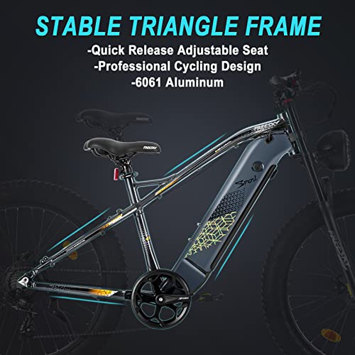 Electric Bike, Freesky 750W Electric Bike For Adults Bafang Motor 48V 15Ah Samsung Cell Battery Ebike, Fat Tire Electric Bicycles, 28Mph 35-80Miles Electric Mountain Bike, Shimano 7-Speed Ul Certified #TOP7