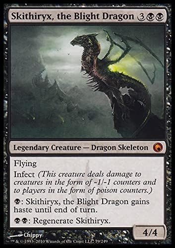 Magic: The Gathering Singles Skithiryx, The Blight Dragon (79) Scars of Mirrodin SOM, Black, SOM79