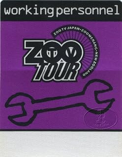 U2 1993 Zoo TV Backstage Pass Japan/Australia/New Zealand Purple