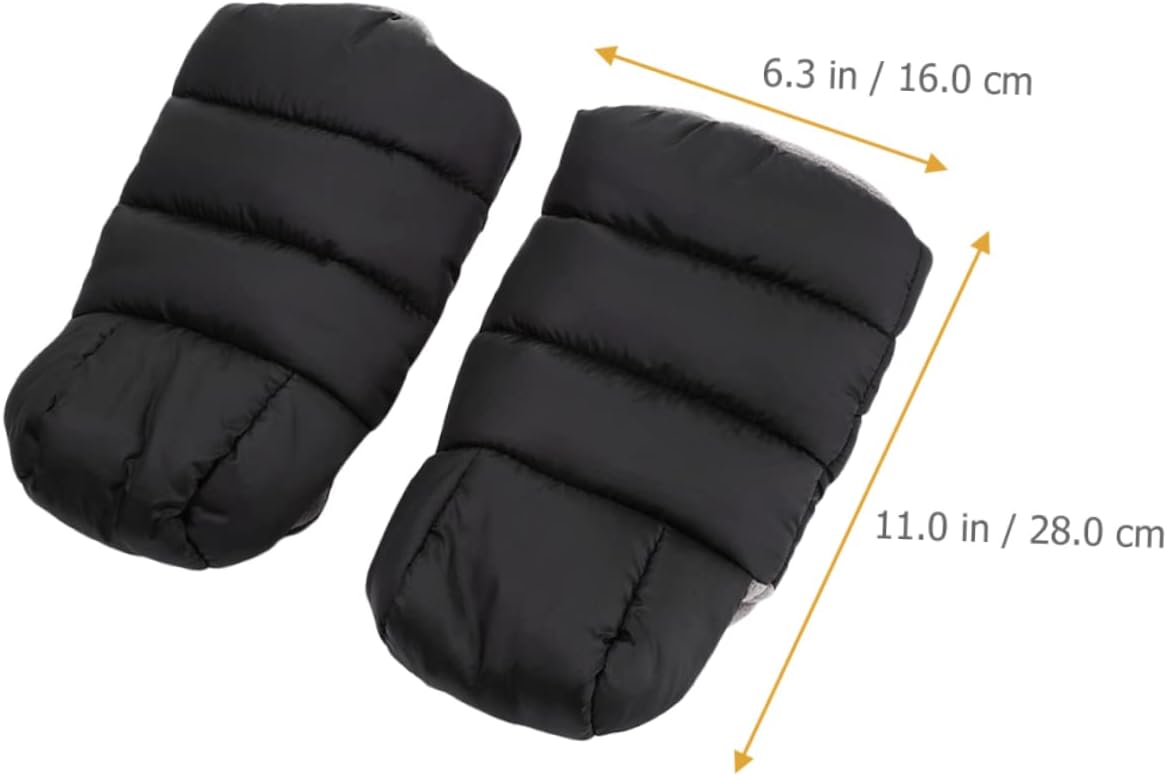 Stroller Winter Mittens Warm Stroller Gloves Handlebar Mitts Thermal Hand Muffs Windproof for Newborn Girls