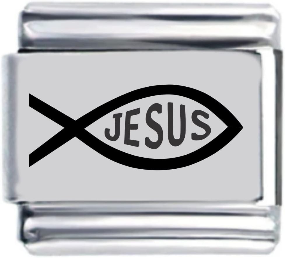 Christian Fish Laser Italian Charm