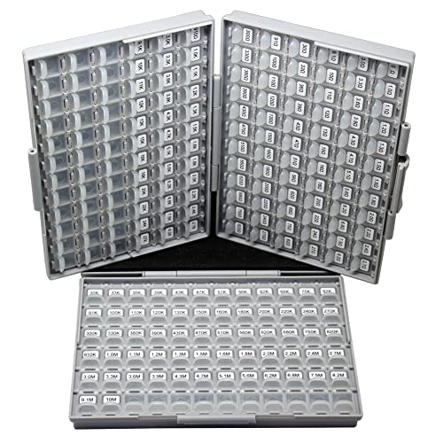 AideTek Resistor de montagem em superfície de tamanho 0603 SMD SMT 170 valores, 200 pç/valor Kit de