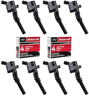 Ignition Coil DG508 and Motorcraft Spark Plug SP479 for Ford 4.6L 5.4L V8