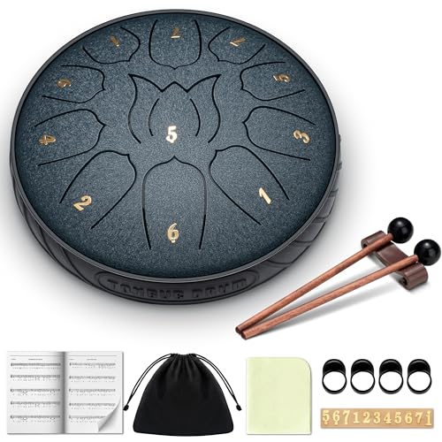 CAHAYA Steel Tongue Drum 6 Inch CY00373-1