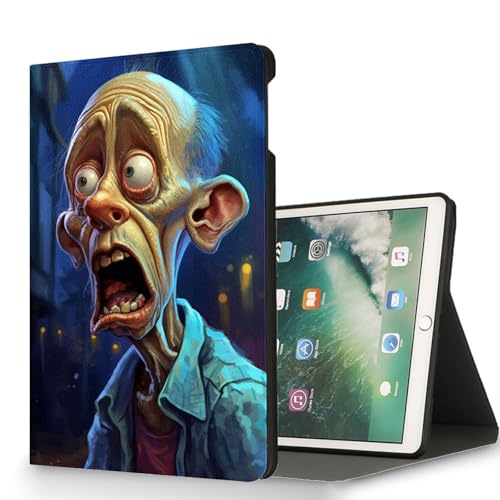 RUUHLJLET for 6" All-New Kindle Paperwhite 4 10th Generation 2018 Release Tablet Case,Auto Wake/Sleep,Adjustable Stand Protective Cover - Frightened Zombie