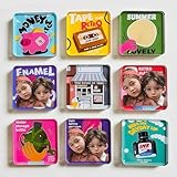 Personalisierter Fotomagnet, Kühlschrankmagnet Selbst Gestalten, Mit Foto Und Text, Acryl Material,...