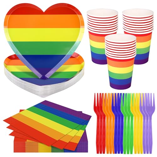 144-Piece Disposable Pride Party Pack