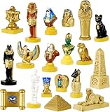 Photo Gallery gw box set di 19 statuette egiziane con piramide, mummia, faraone, modellino, artigianato per la decorazione della casa Photo Gallery gw box set di 19 statuette egiziane con piramide, mummia, faraone, modellino, artigianato per la decorazione della casa