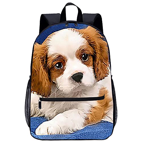 Sac à dos scolaire garçon Chien 3D - Grand cartable enfant 45x30x15cm
