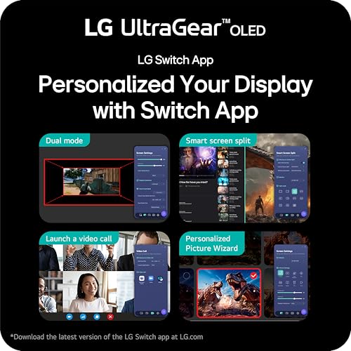 LG 27GX700A-B 27-inch Ultragear QHD (2560 x 1440) OLED Gaming Monitor, 280Hz, 0.03ms, NVIDIA G-Sync, AMD FreeSync Premium Pro, VESA DisplayHDR TrueBlack500, with up to DCI-P3 99.5%, HDMI 2.1, Black - image 7