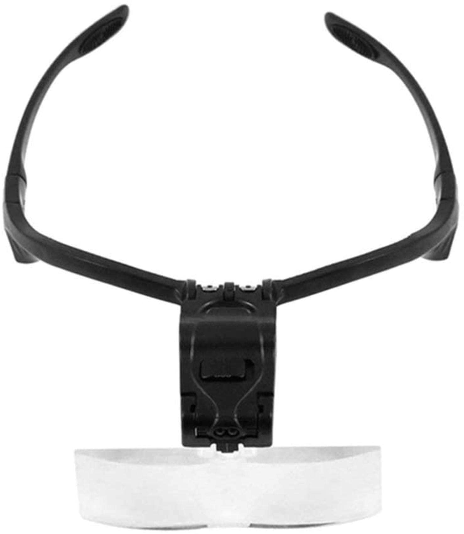 Okulary powiększające na głowę bez użycia rąk, z lampą LED 5 zestawów soczewek HD 1X 1,5X 2X 2,5X 3,5X okulary do czytania, do lutowania gazetowego naprawa robótek konserwacja lupa