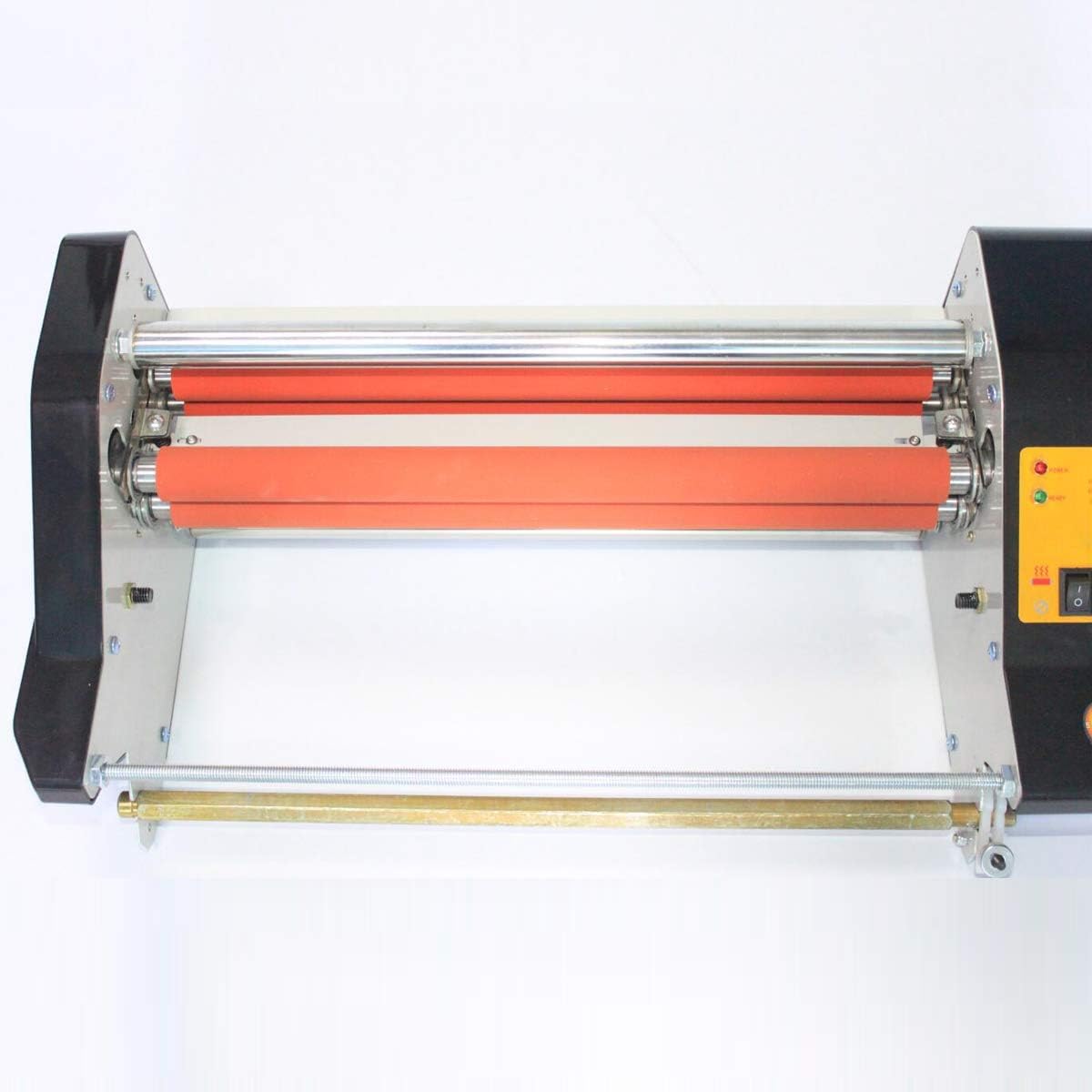 Macchina plastificatrice da 13,7", plastificatrice a Caldo e a Freddo a Quattro rulli, Macchina plastificatrice Termica, velocità di plastificazione 1,2 m/min, rego,