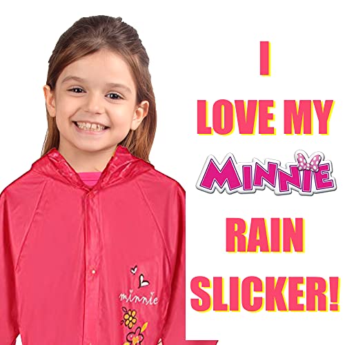 Disney Minnie Mouse Girl's Pink Rain Slicker Size Medium 4/5 #TOP3